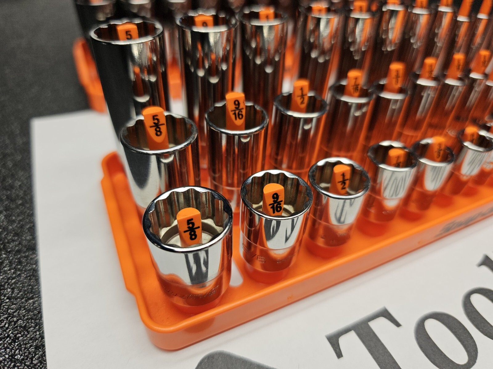 Snap-on Tools ORANGE 83pc 1/4″ Drive 12-POINT Shallow / Semi / Deep Socket Set