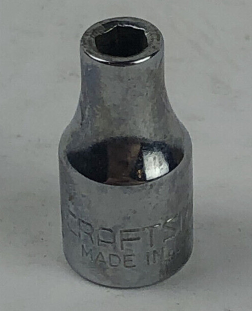 Craftsman 5/32″ 6 Point 1/4″ Drive Shallow Socket V 43481 Made In USA