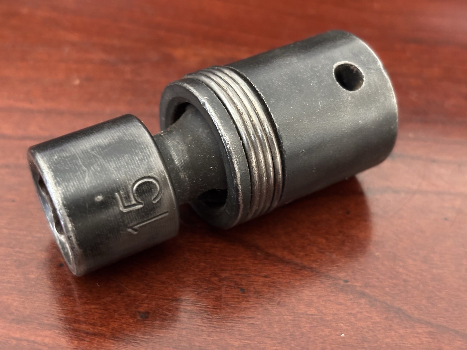 Pittsburgh Tools-CR-V Universal Socket # 15-USA-1/2″ drive-6 Point-Spring Action