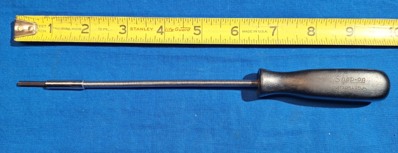 Old Logo Snap-On MD18 1/8″ Hex head Flexible Shaft Distributor Carb Adjuster