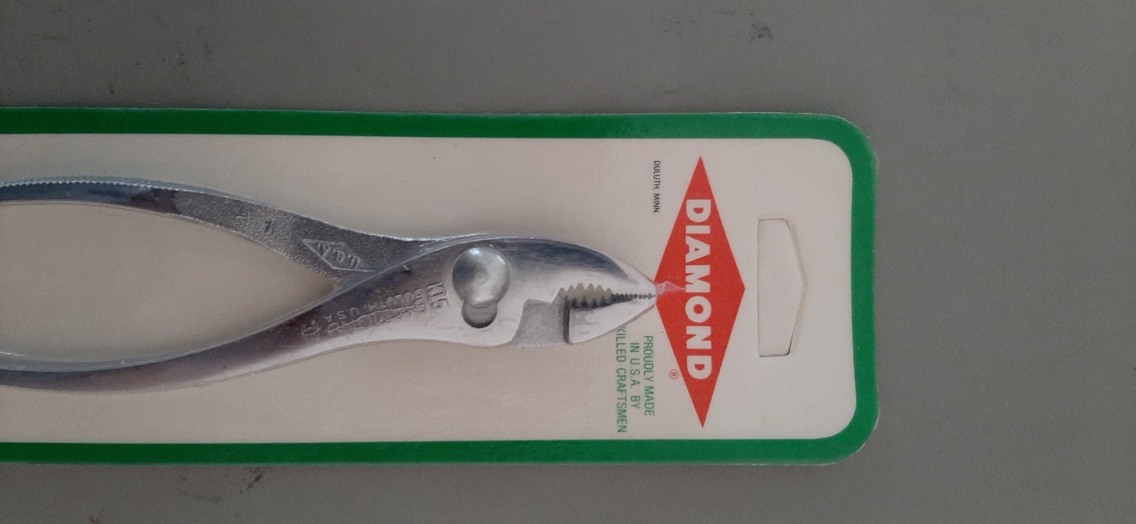 NOS Diamond Tool Horseshoe 5″ Regular Nose Cutter Slip Joint Pliers K15 K15H 1A