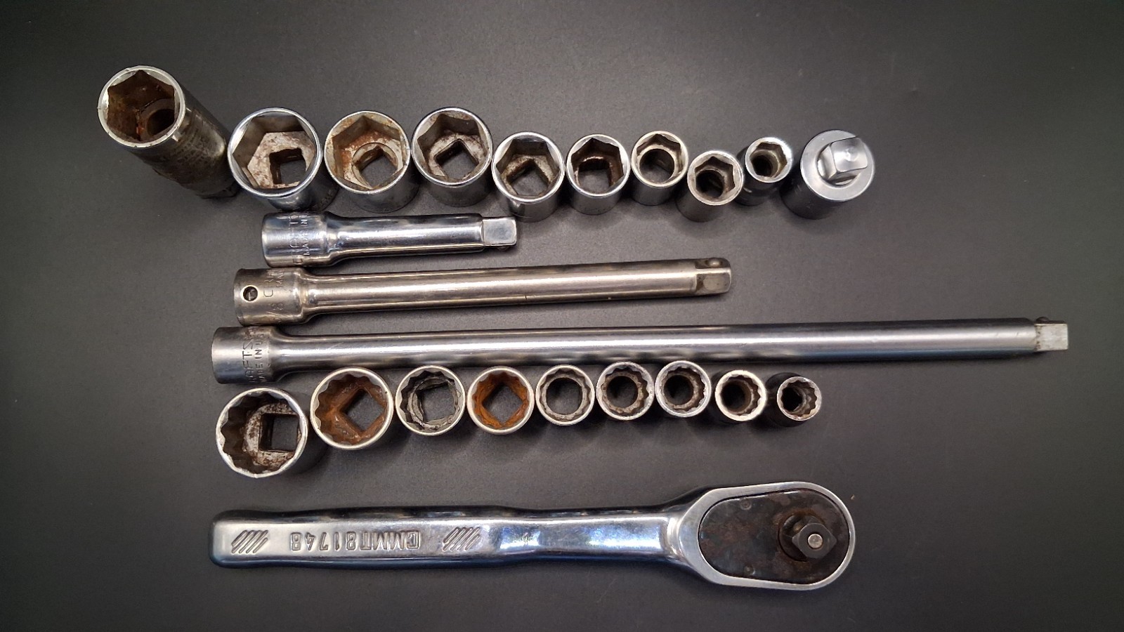 Craftsman Standard Metric Sockets Extensions 6 Point 12 point Vintage Made In US