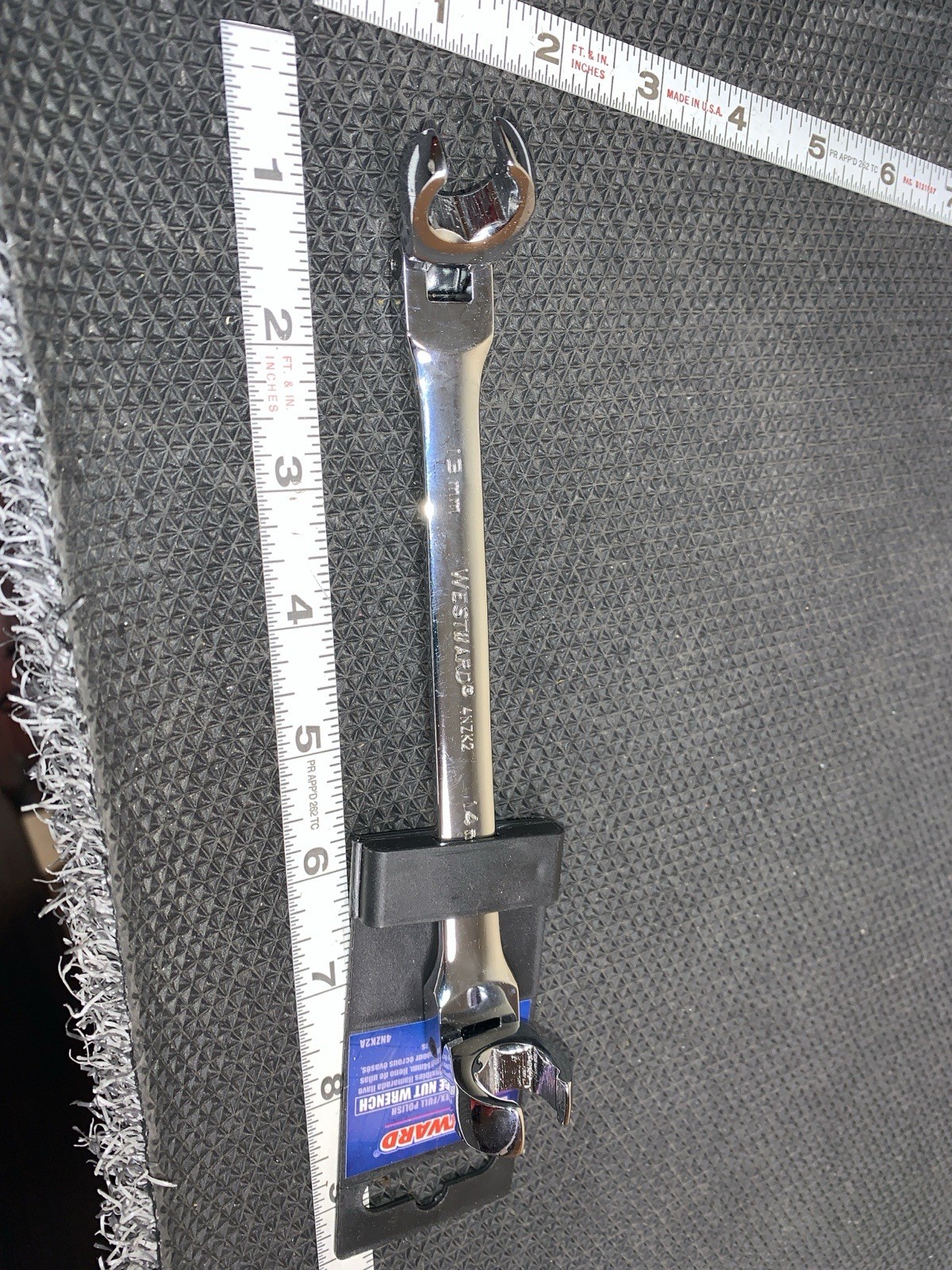 WESTWARD 13mm, 14mm, Flare Nut Wrench, Metric flex head 6Pt 4NZK2A