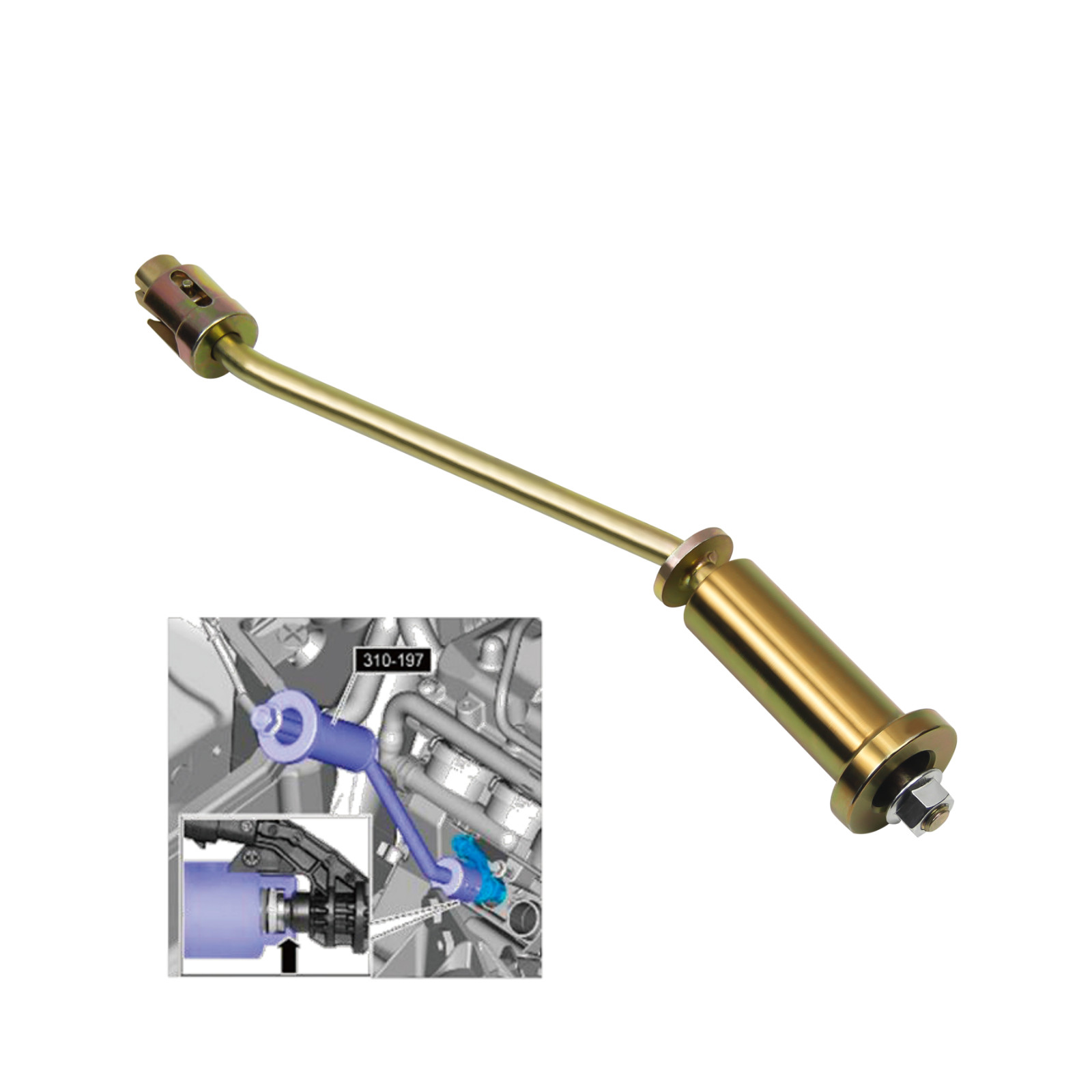 Fuel Injector Remover Installer Tool for Land Rover 5.0 Jaguar 3.0 Auto Engines