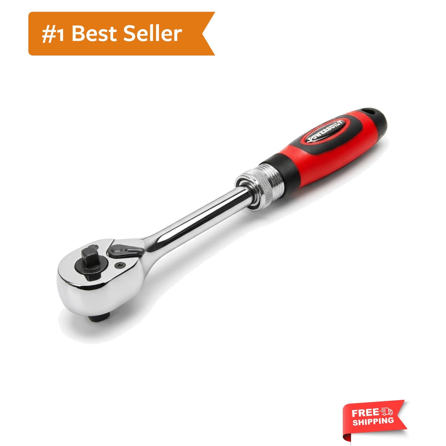 Dual Size Extendable Ratchet, 1/4-Inch and 3/8-Inch Drive, 72 Tooth, 5 Degree…