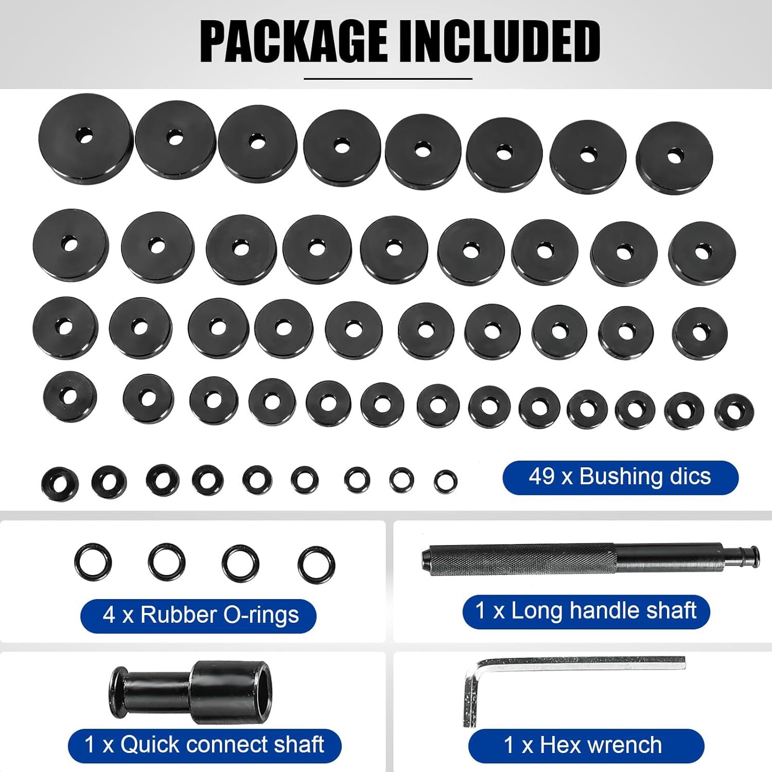 Bushing Installer Remover Bush Bearing Race Seal Driver Set Automotive Tool Kit