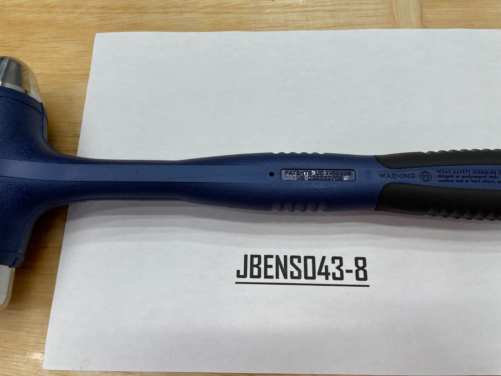 Snap-on Tools NEW POWER BLUE 40oz / 1125g Soft Grip Dead Blow Hammer HBBD40MB