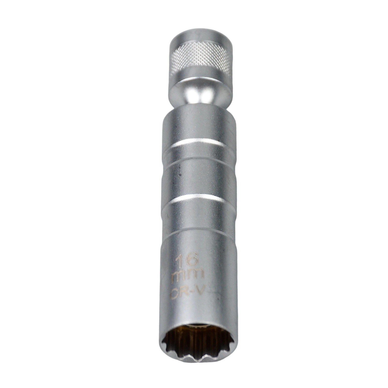 14mm & 16mm Thin Wall Magnetic Swivel Spark Plug Socket 12-Point Removal Tool