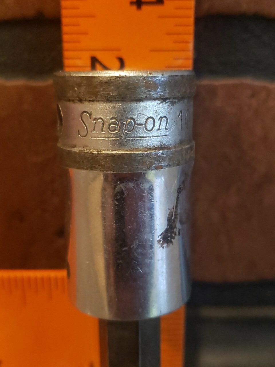 Vtg Snap On Tools 10MM METRIC Triple Square Bit Socket 1/2″ Dr STSM10B Underline