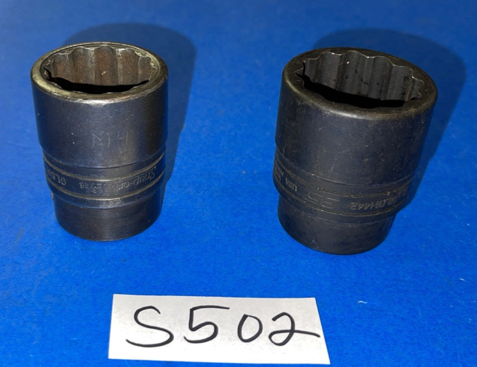 SNAP-ON TOOLS 2 PIECE 3/4 DRIVE SOCKETS 1-3/16 (30MM), 1-3/8 (35MM)