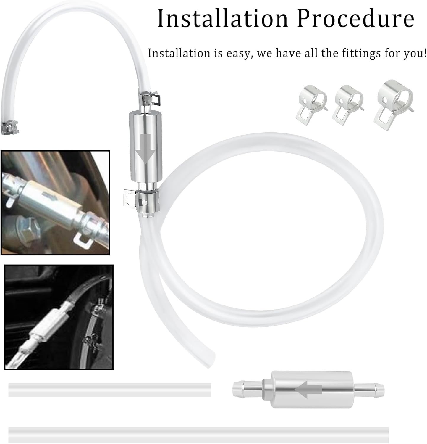 Durable Brake Bleeding Kit with One-Way Valves and Dust-Proof Caps for Safe Use