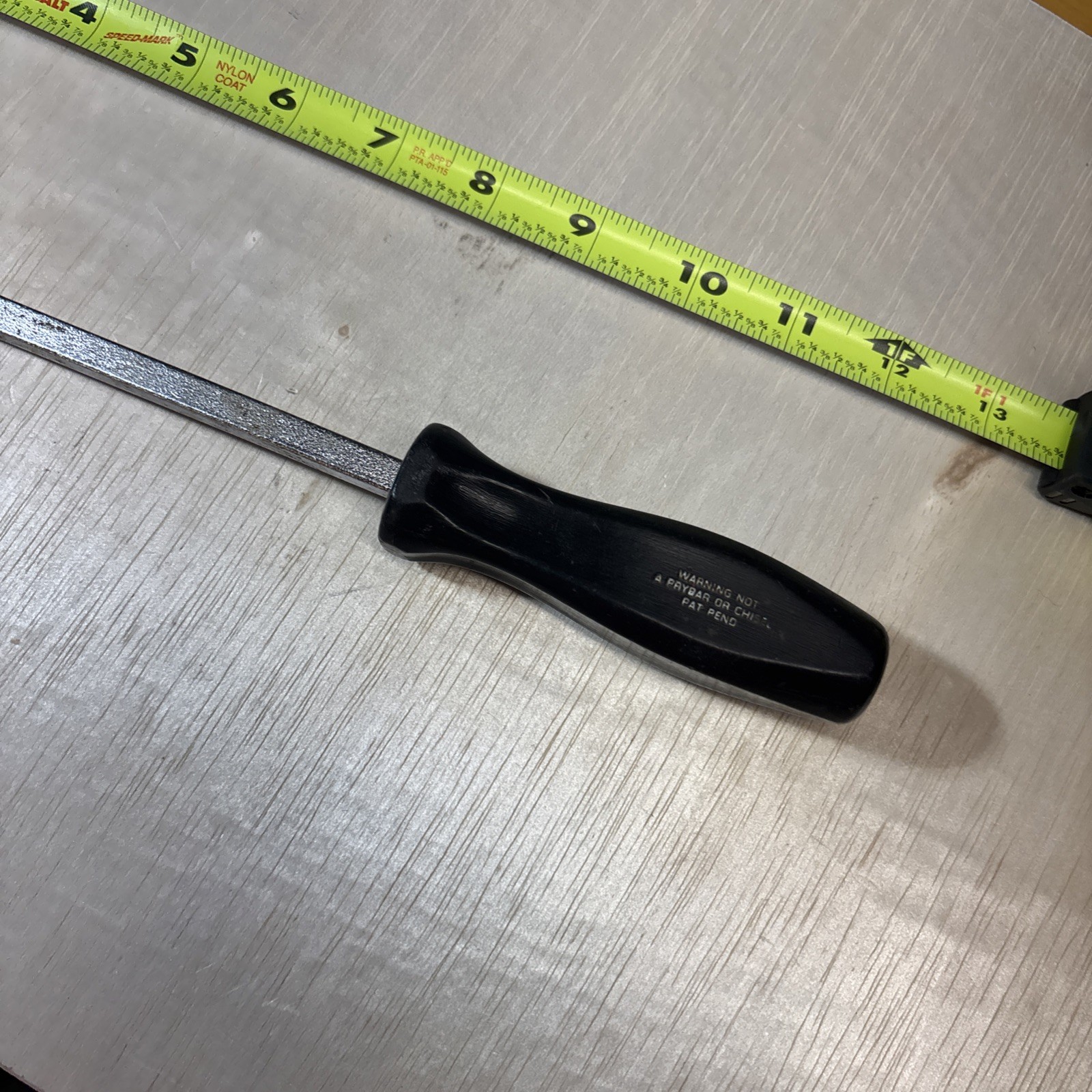 USED SNAP ON CSA10 BLACK HANDLE 8″ RIDGID CARBON GASKET SCRAPER CSA 10 12″ OAL