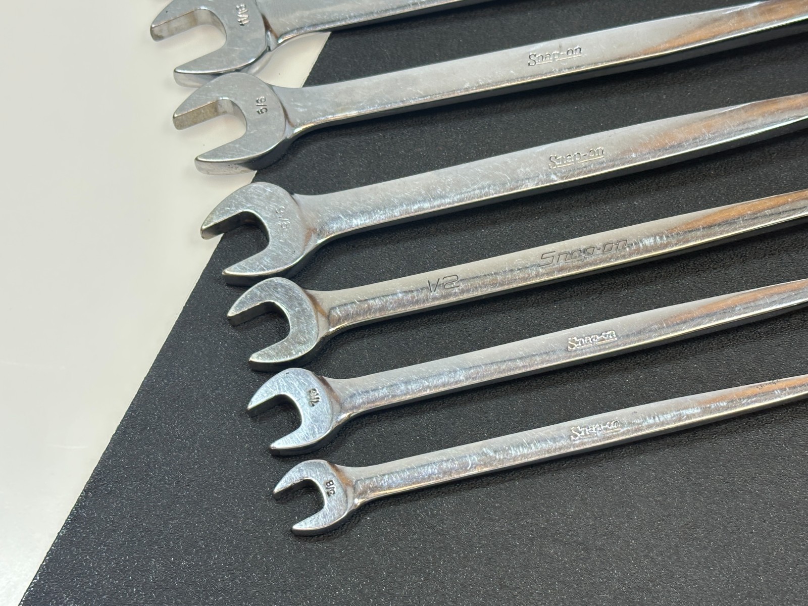 🇺🇸 Snap-on Tools USA FHO607 7pc SAE 3/8″-3/4″ Flex Head Combination Wrench Set