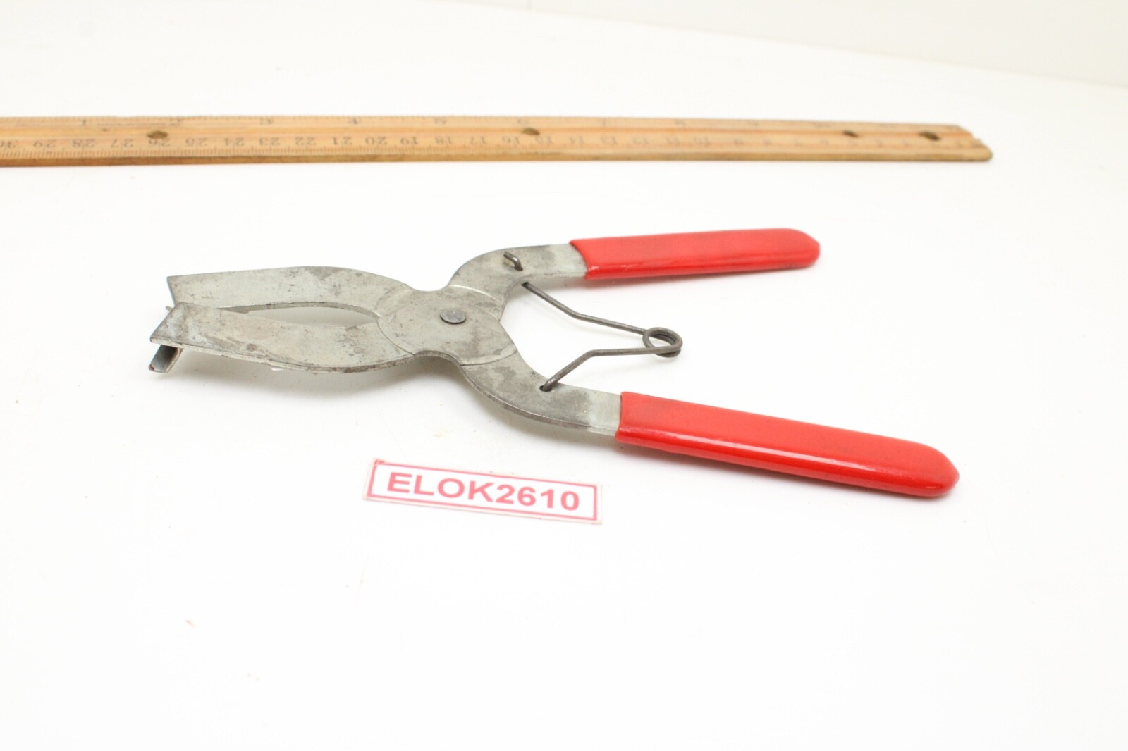 Unbranded 7″ Long Expander Pliers for Piston Rings Red Rubber Handle