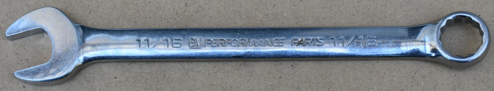 GM PERFORMANCE PARTS 116222, 11/16″ SAE, 12-POINT, OPEN/BOX END COMBO WRENCH