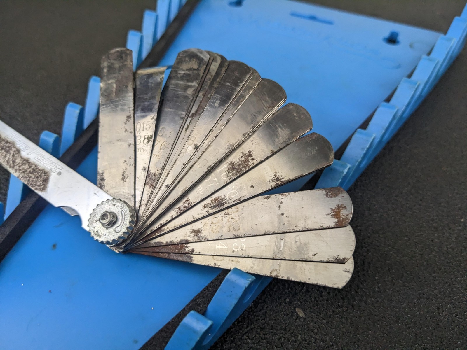 #bl774 Blue Point FB325A Feeler Gauge Set 25 Blades Inches SAE Metric USA