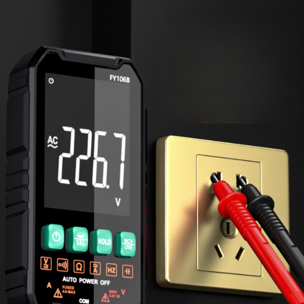 106B Ultra Thin Digital Multimeter with Large LCD Screen for Indoor Outdoor Use