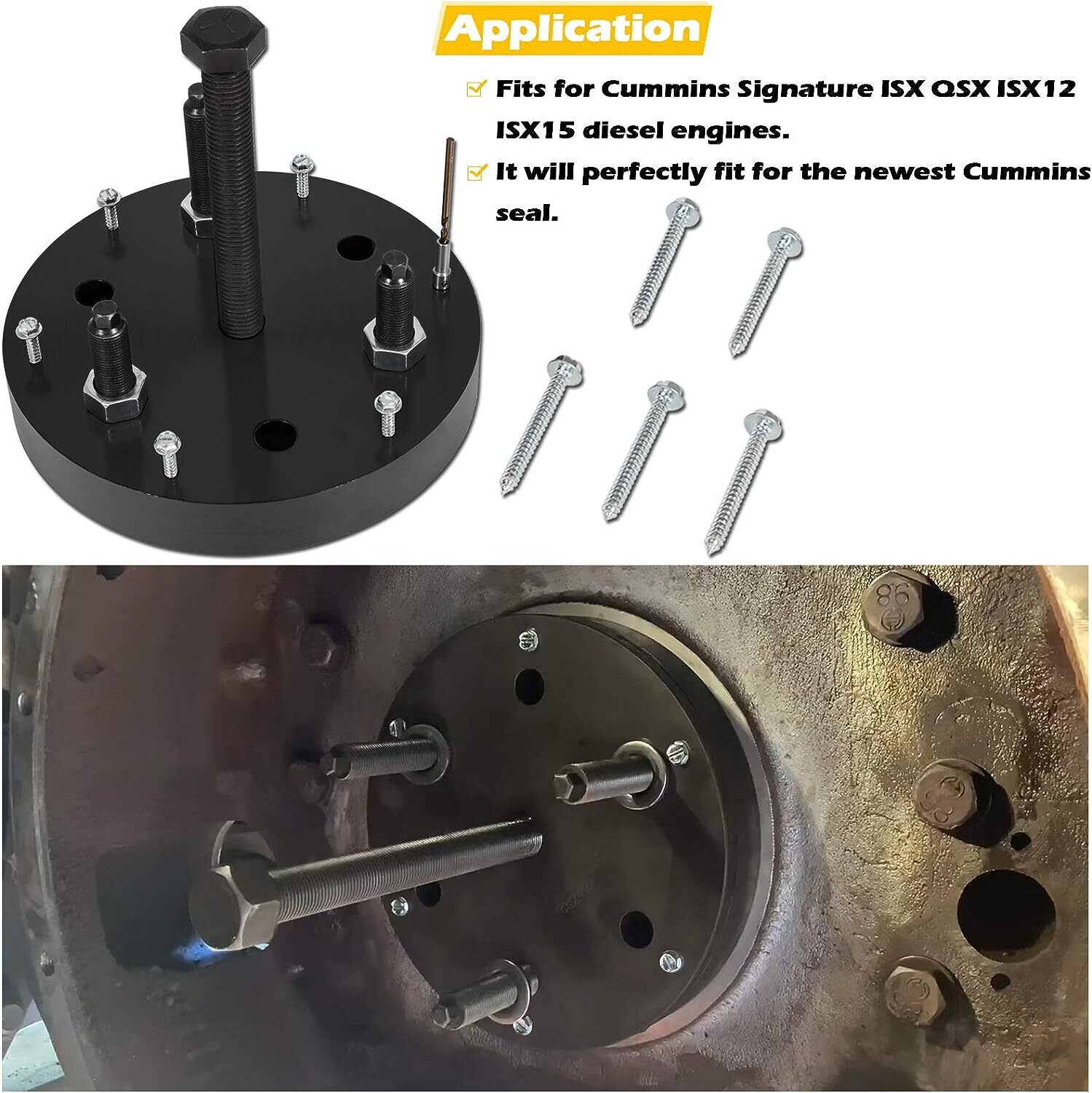 3164780 Rear Seal Wear Sleeve Installer Remover Tool for Cummins ISX15 ISX12