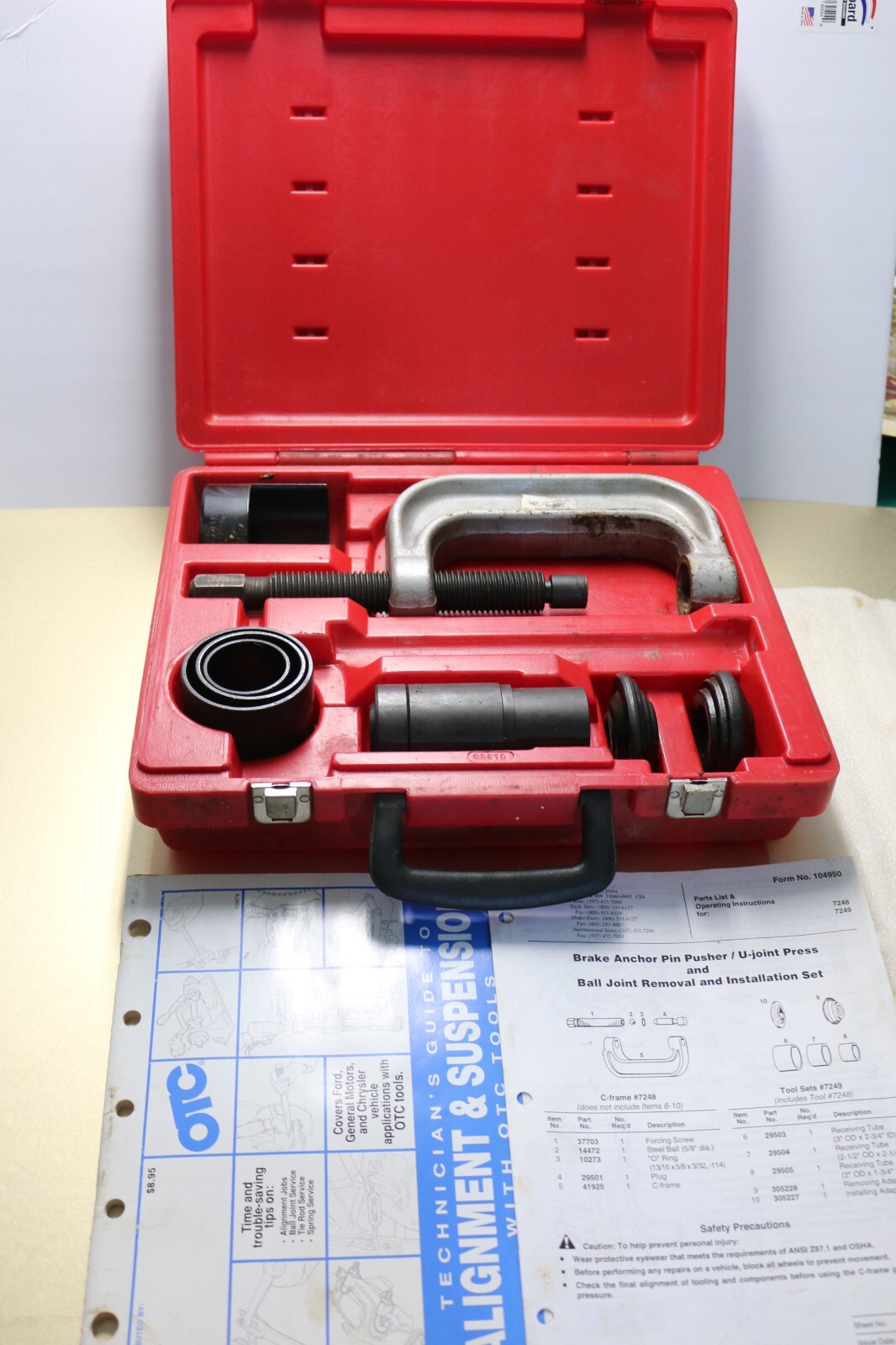 ATD-8699 mechanic’s specialty tool DELUXE BALL JOINT SERVICE / REPAIR SET