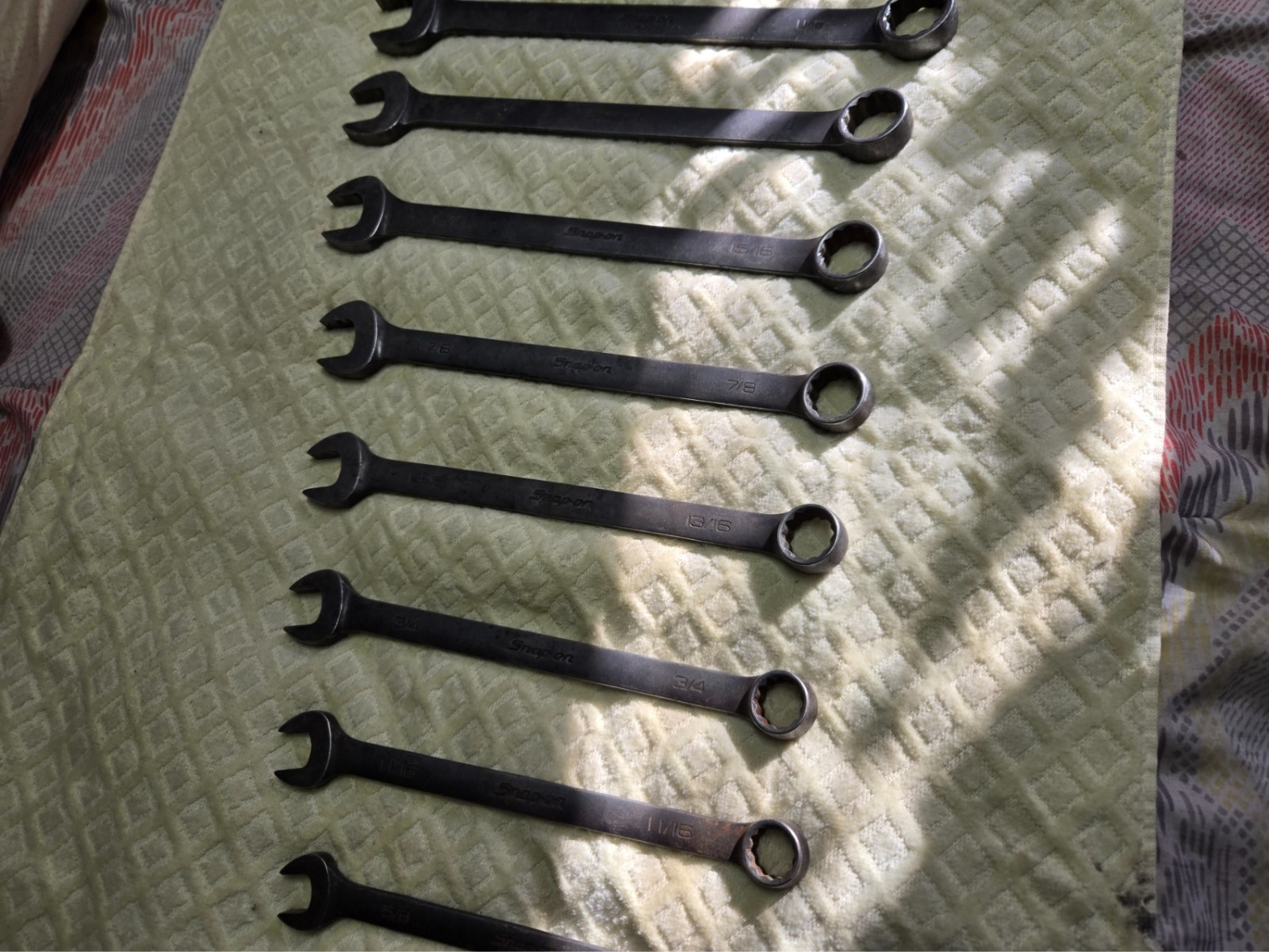 Snap-on GOEX 14-Pc Flank Drive SAE Industrial Wrench Set 3/8″ to 1-1/4″