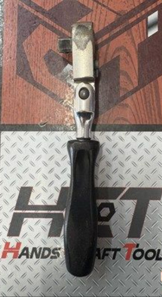 Snap-on FK735 3/8″ Dr. Flex Head Short Black Hard Handle Ratchet [Used]