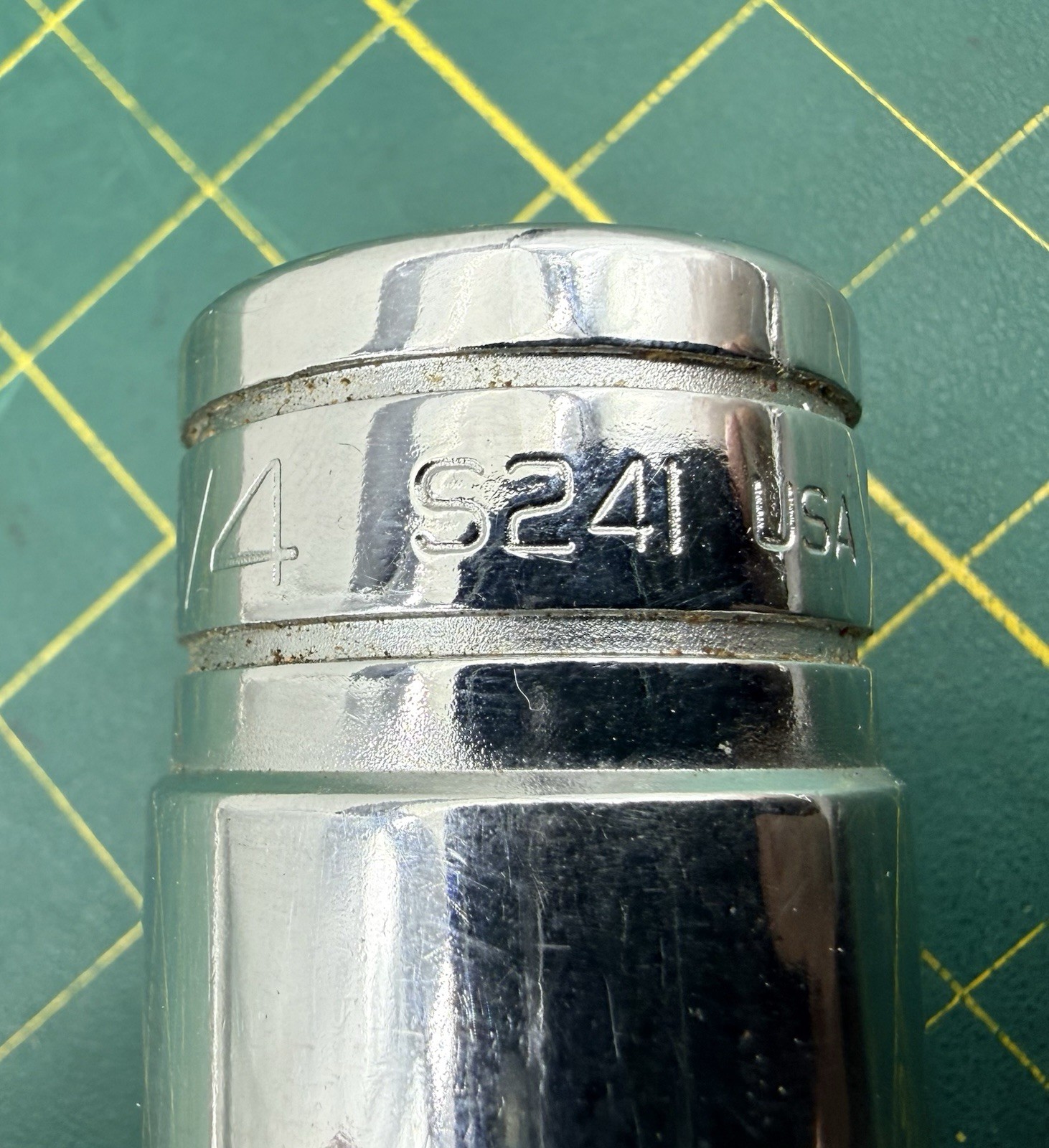 Snap-On Tools S241 1/2″ Drive 12-Point SAE 3/4″ Deep Chrome Socket – USA – NEW
