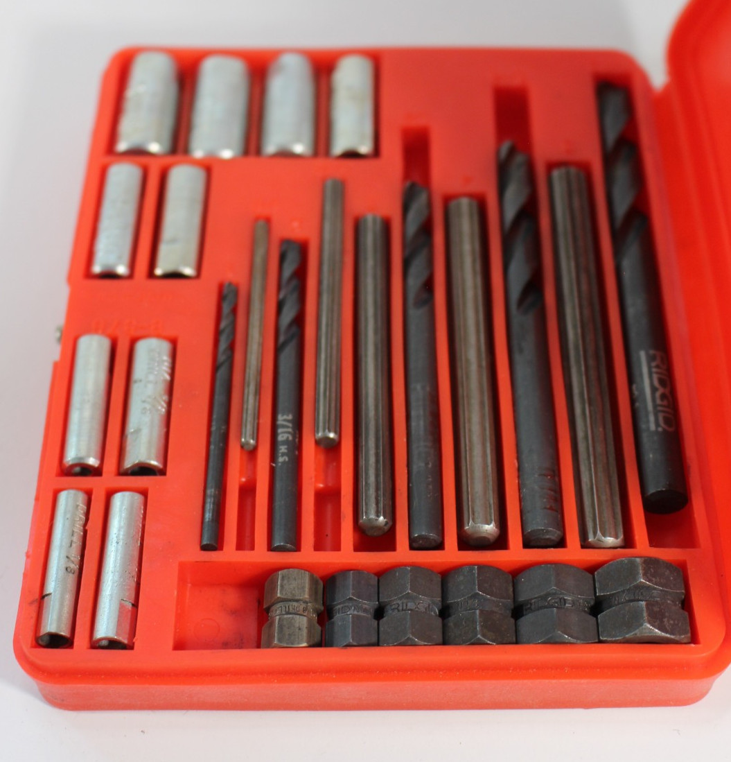 SNAP ON Tools E1020 Blue-Point Screw Extractor 26 pc. Set, Mixed w/Rigid