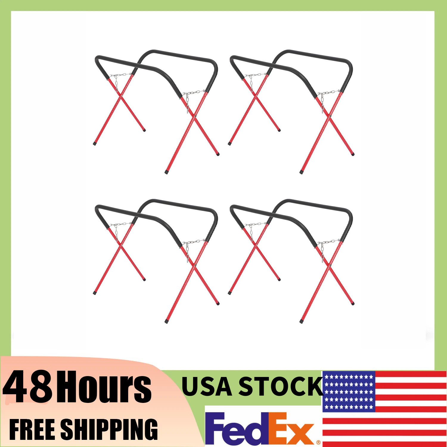 ⭐500LB Portable Folding Workbench,Heavy-Duty Automotive Fender Bumper Stand SET4