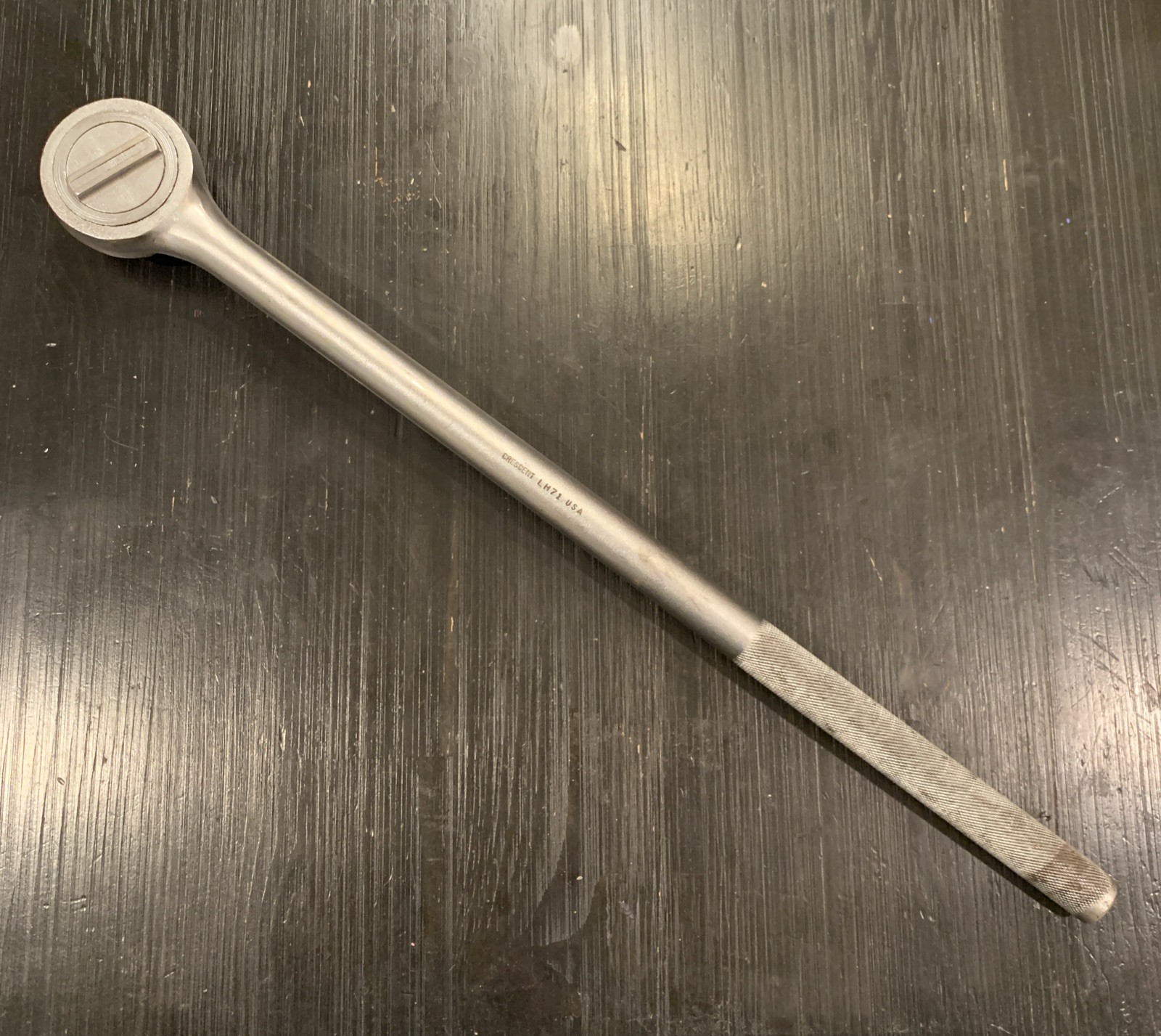 Vintage Crescent 3/4″ Drive 21.5″ Long Socket Ratchet Model LH71 Made USA Used