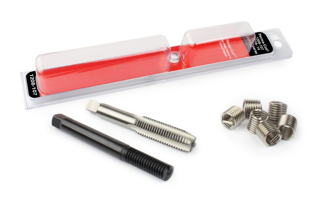 7/16-14 NC Thread Insert Repair Kit Perma Coil 1208-107 USA Fits Heli USA