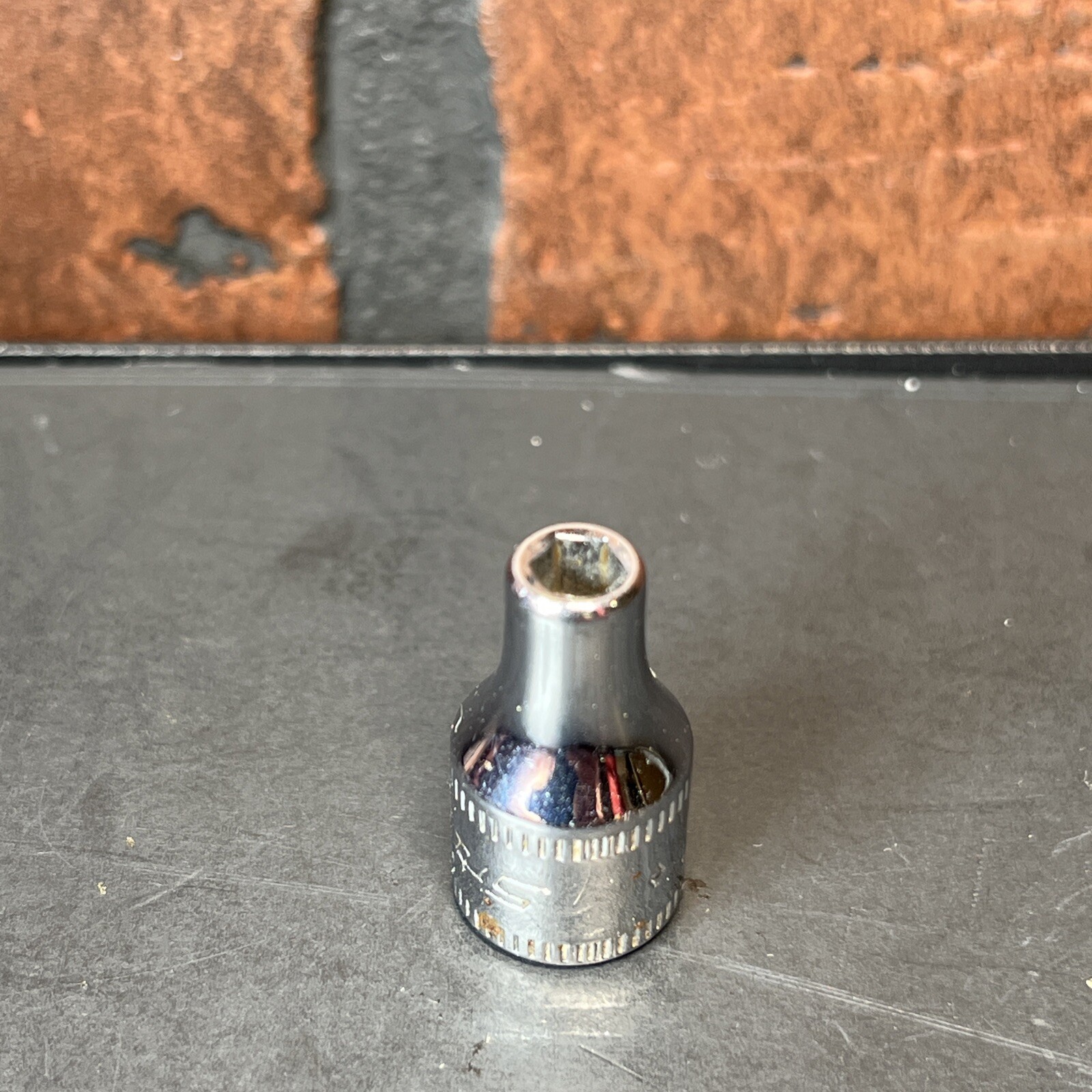 Snap On USA 4mm 6 Point 1/4″ Drive Shallow Socket TMM4 4 MM Chrome