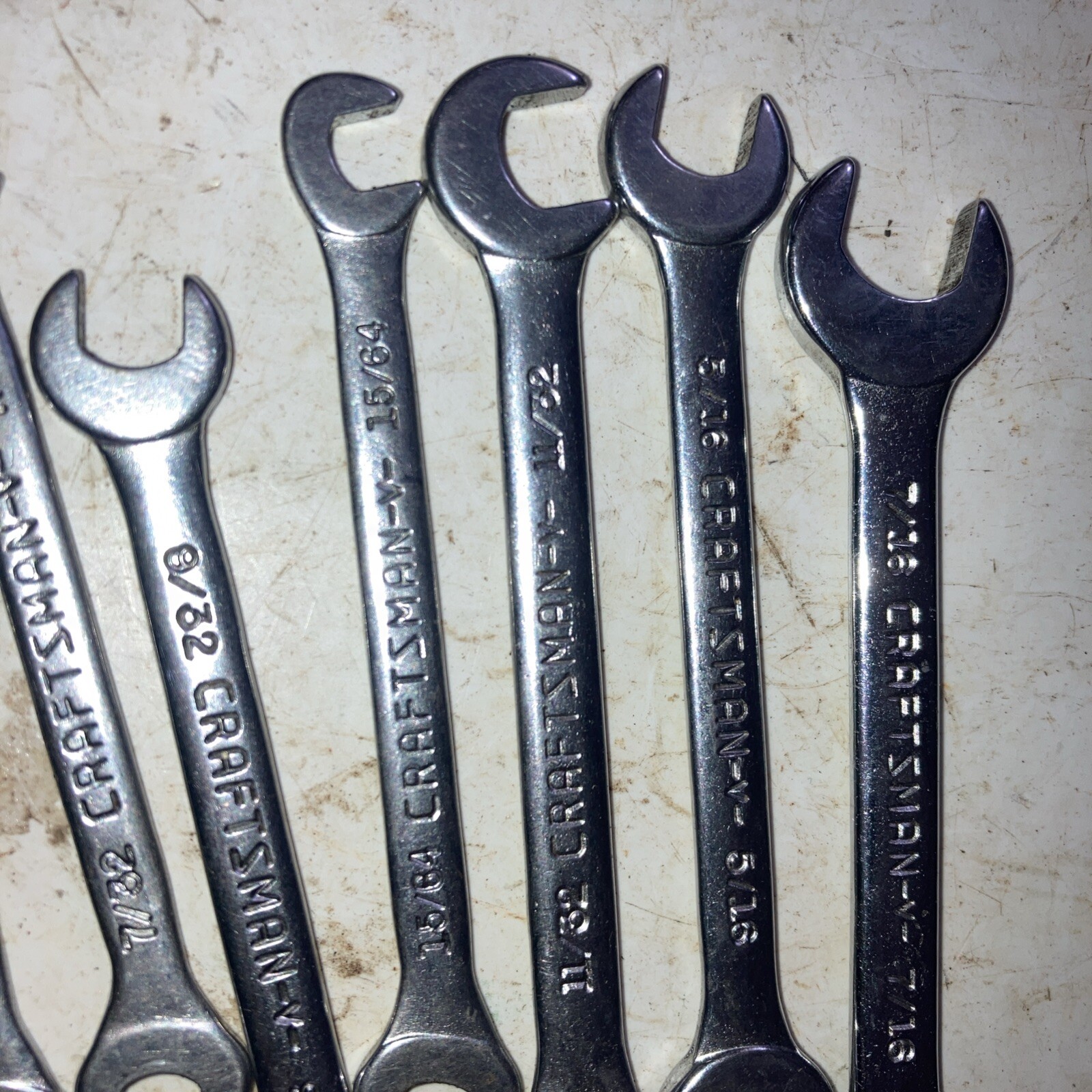 Craftsman No.94306 Open End Ignition Wrench Set & Pouch 7/32 to 7/16″ 8 Pieces