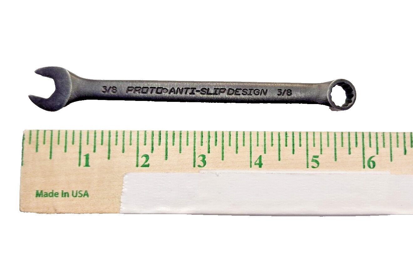 Proto 1212BASD 3/8″ Black Oxide Combination Wrench 12-Point ASD USA Anit-Slip