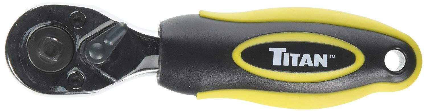 Titan Tools 12050 1/4″ & 3/8″ Dual-Head Stubby Ratchet