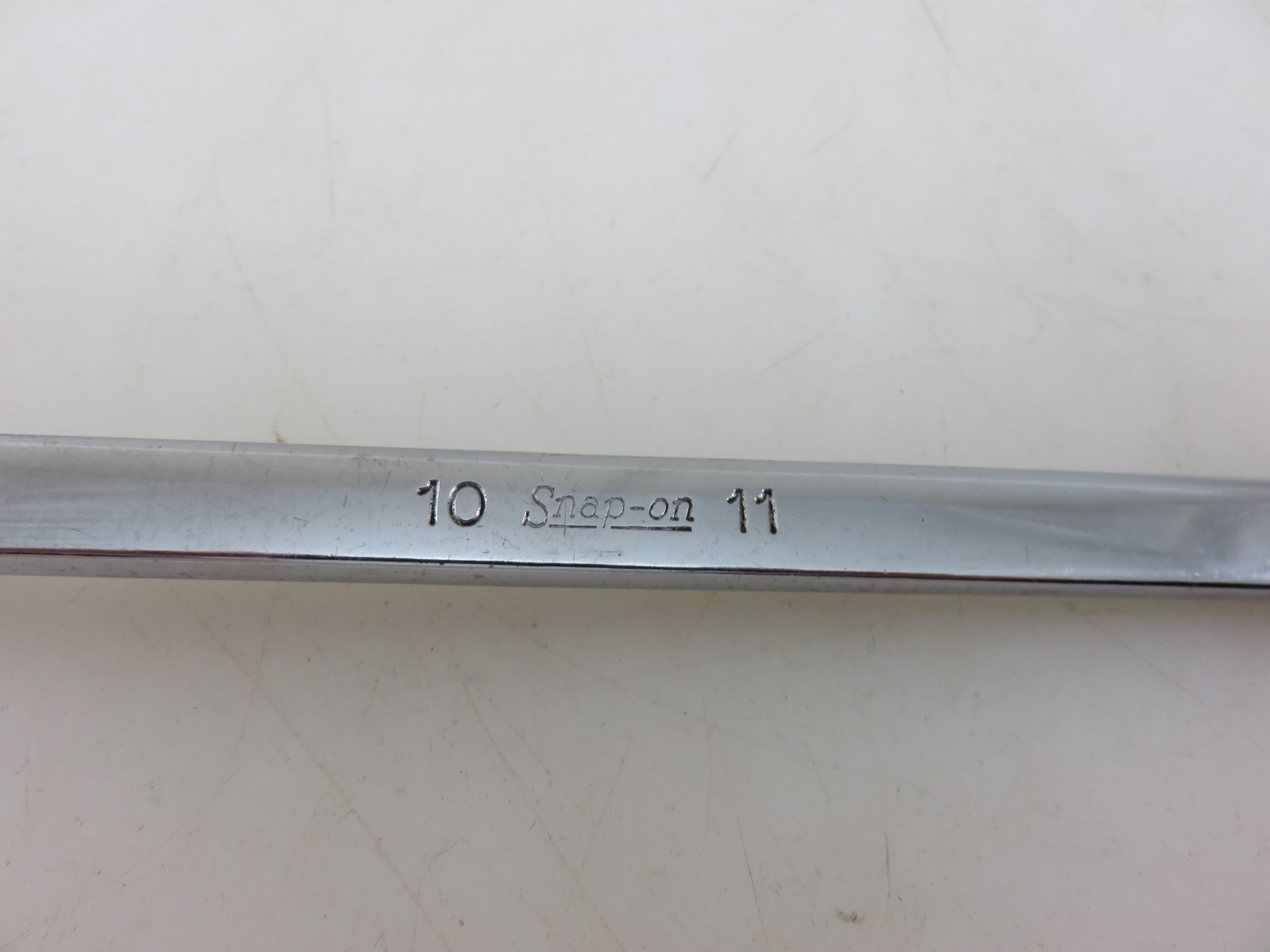 Snap-On XOM1011 METRIC 60° Offset Box End Wrench 10mm x 11mm Vintage Made In USA