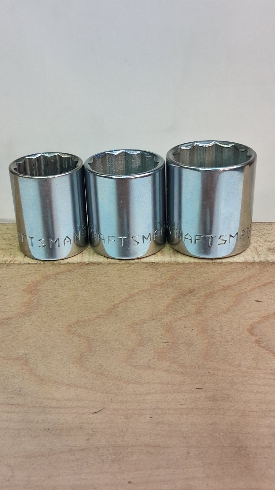 VINTAGE CRAFTSMAN =V= SERIES 19 PIECE 3/8″ DRIVE 12 POINT SAE SOCKET SET *USA*