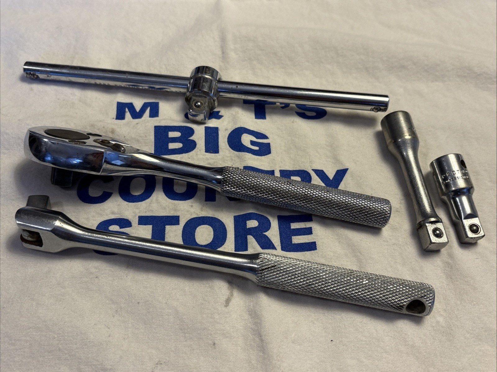 Proto Professional 3/8″ Drive Breaker Bar, Ratchet, Sliding T-Handle, Extensions