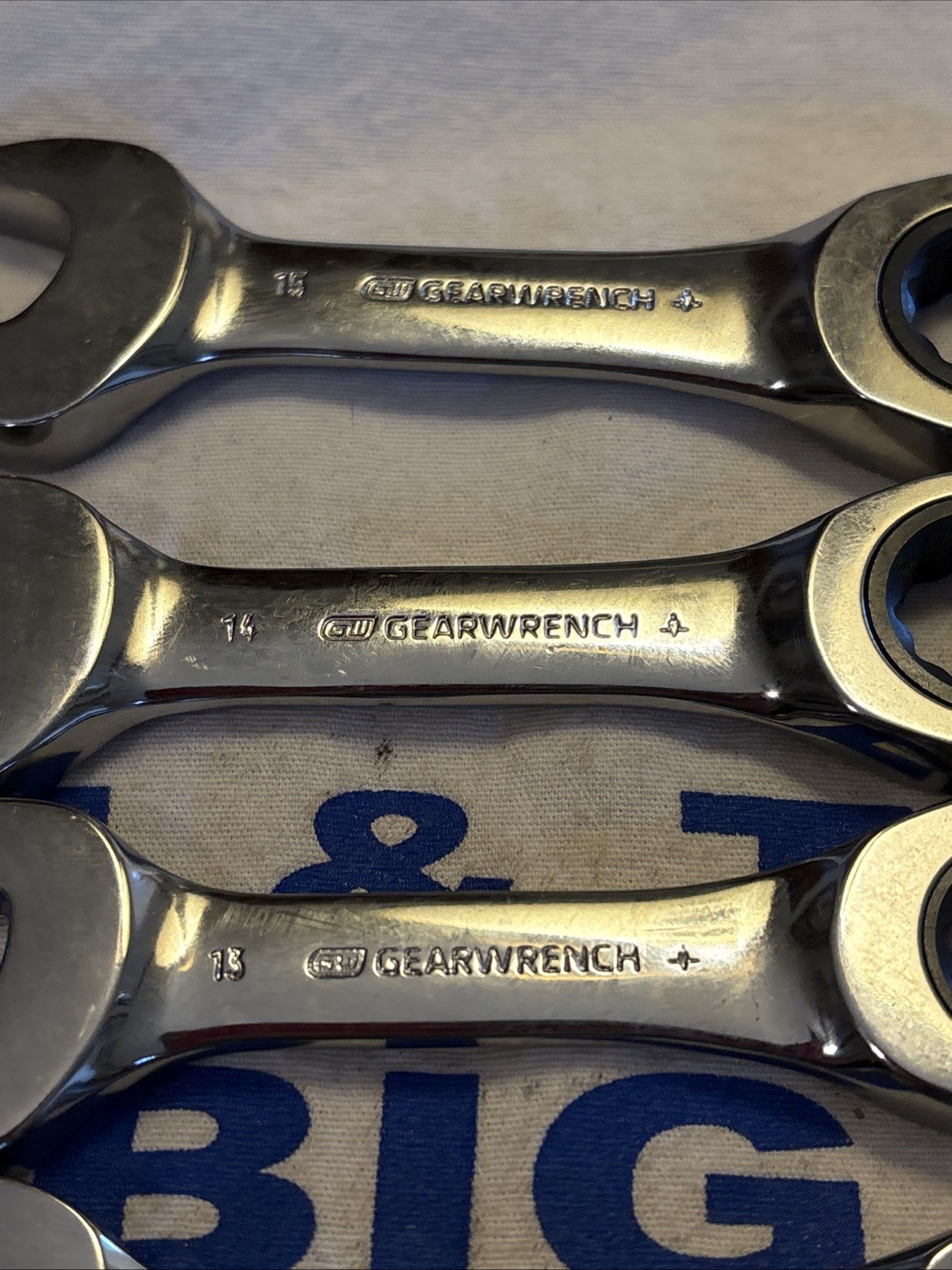 GearWrench 6pc Stubby Metric Ratcheting Combo Wrench Set 10-15mm
