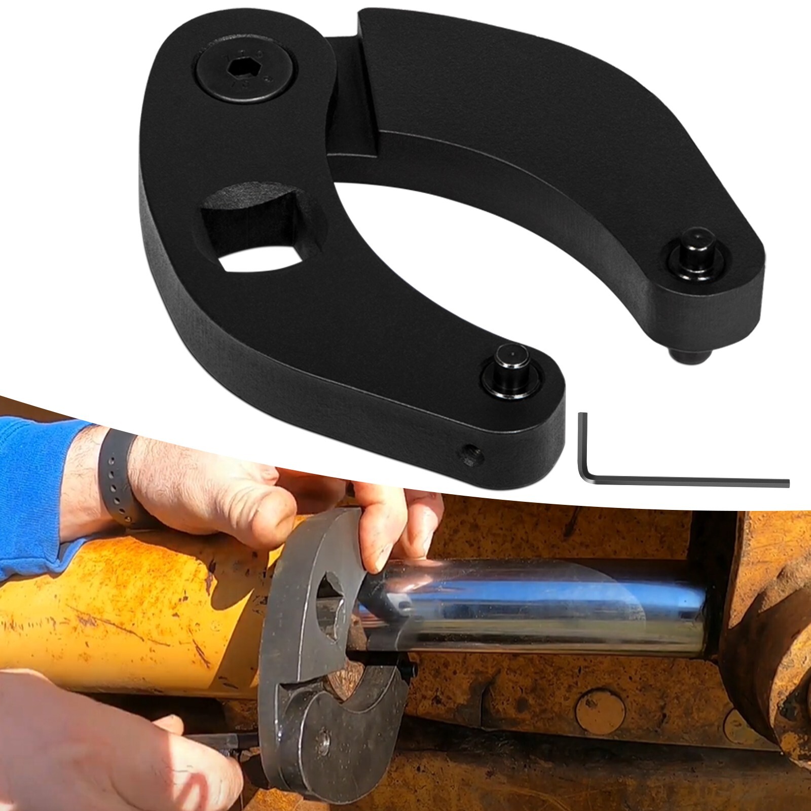 For Hydraulic Cylinders 1266 Adjustable Gland Nut Wrench Pin Spanner Tools