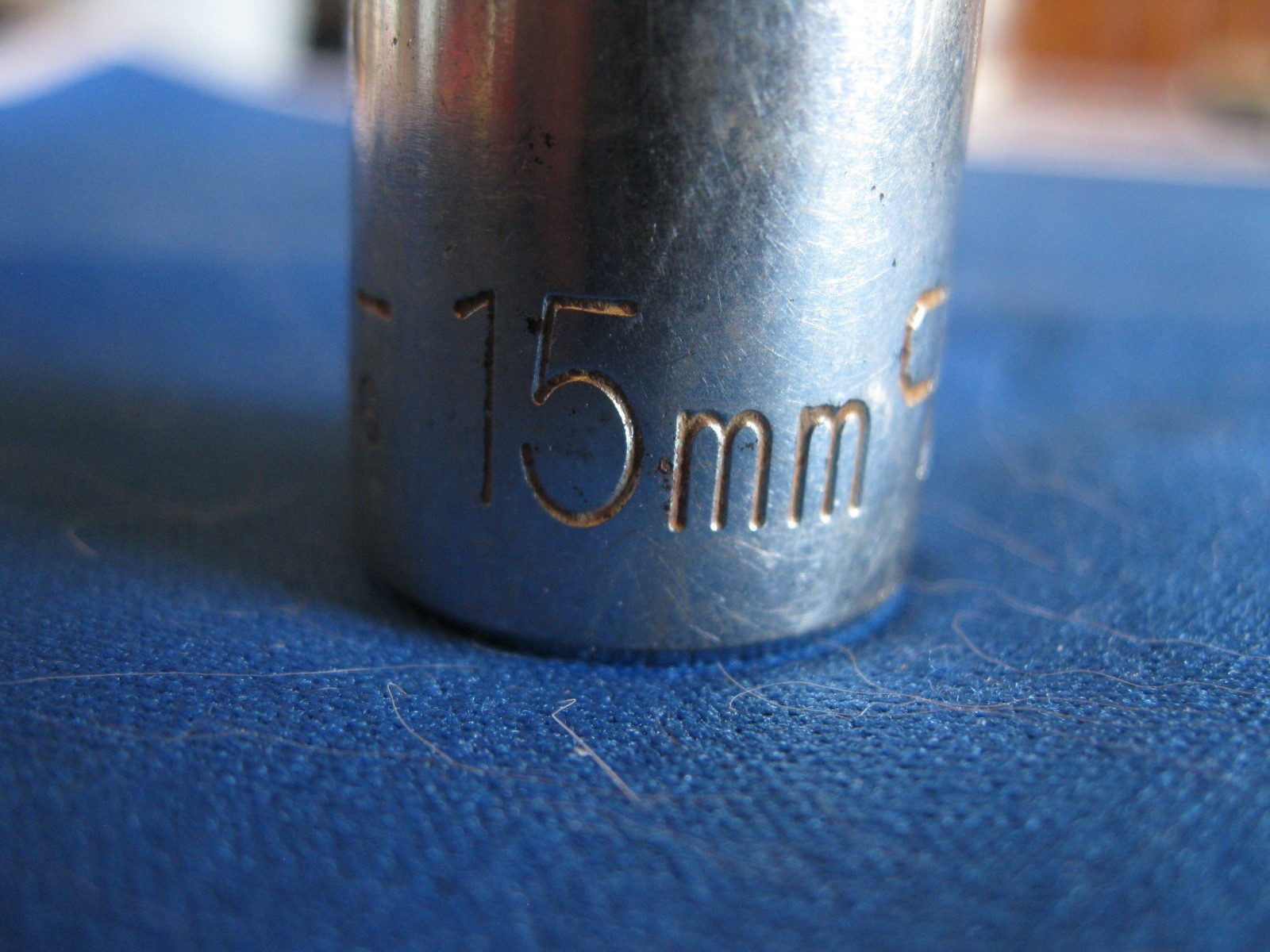 Craftsman Vintage 1/2″ Drive 15MM 12 Point Shallow Socket Metric EE 44236 USA