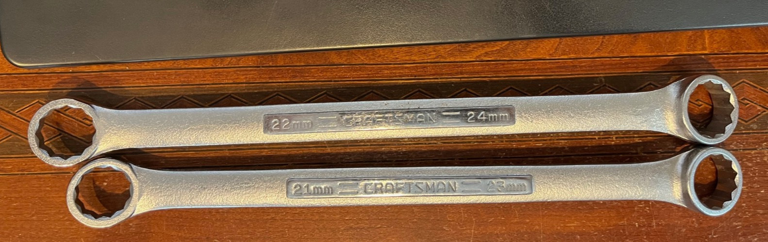 Craftsman USA Metric Double Box End 9pc Wrench Set 12 Point 6MM-19MM-21MM-24MM
