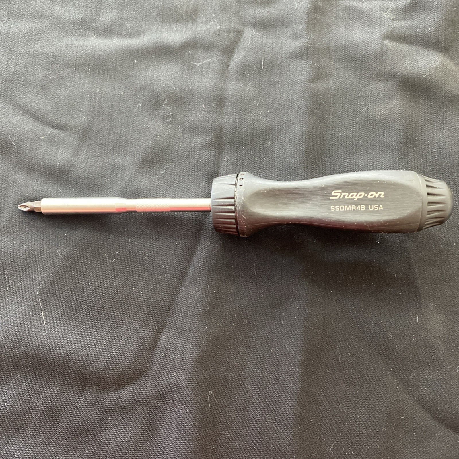 Snap-On Ratcheting Screwdriver SSDMR4B Black USA