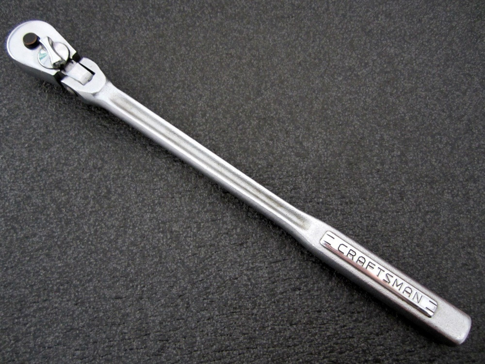 Vintage Craftsman 3/8″ Drive Flex Head Ratchet 42791 Oil Port -V- Made in USA