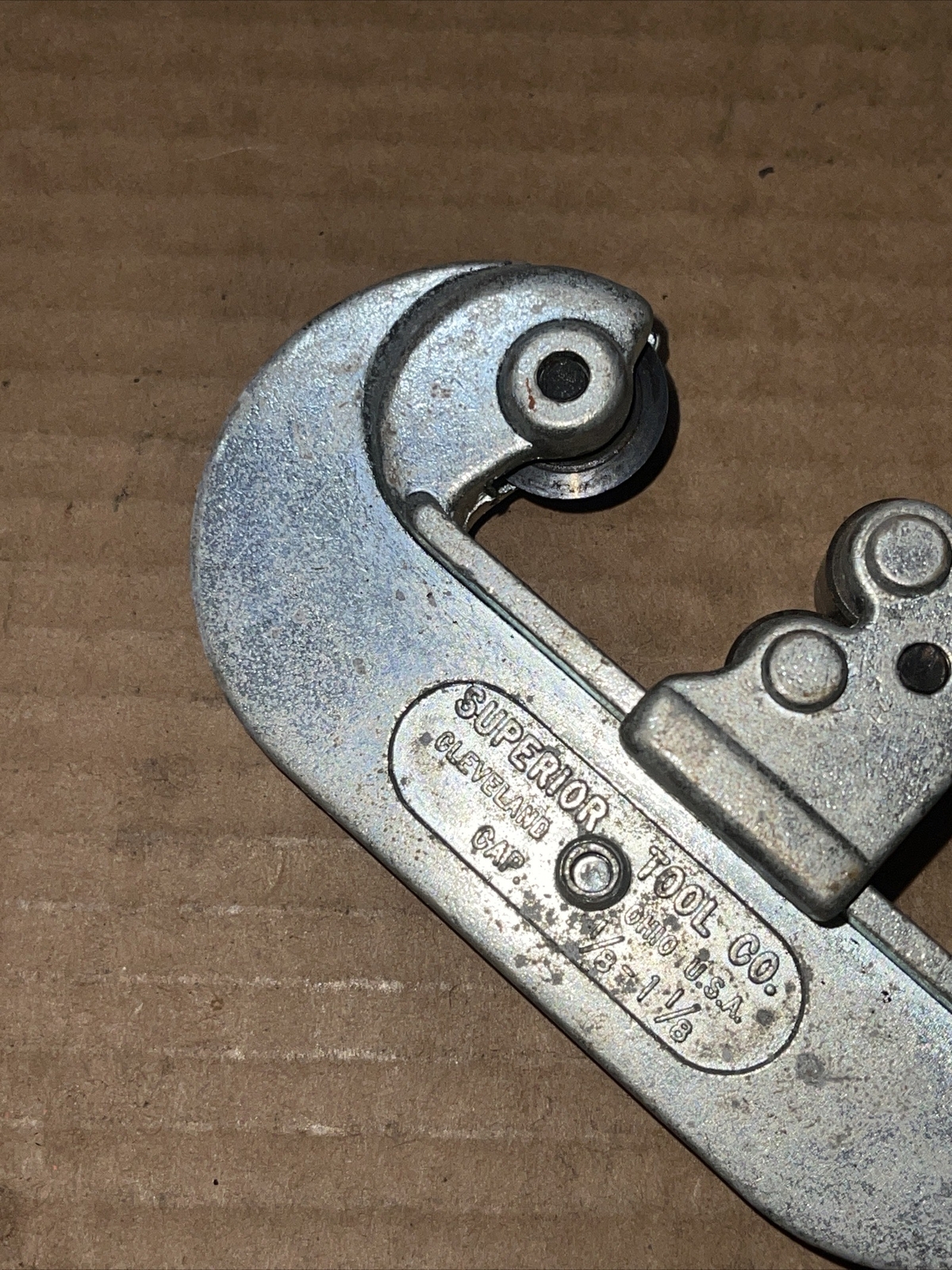 Vintage Superior USA 1/8 In – 1-1/8 In Capacity Pipe Tube Cutter No 350