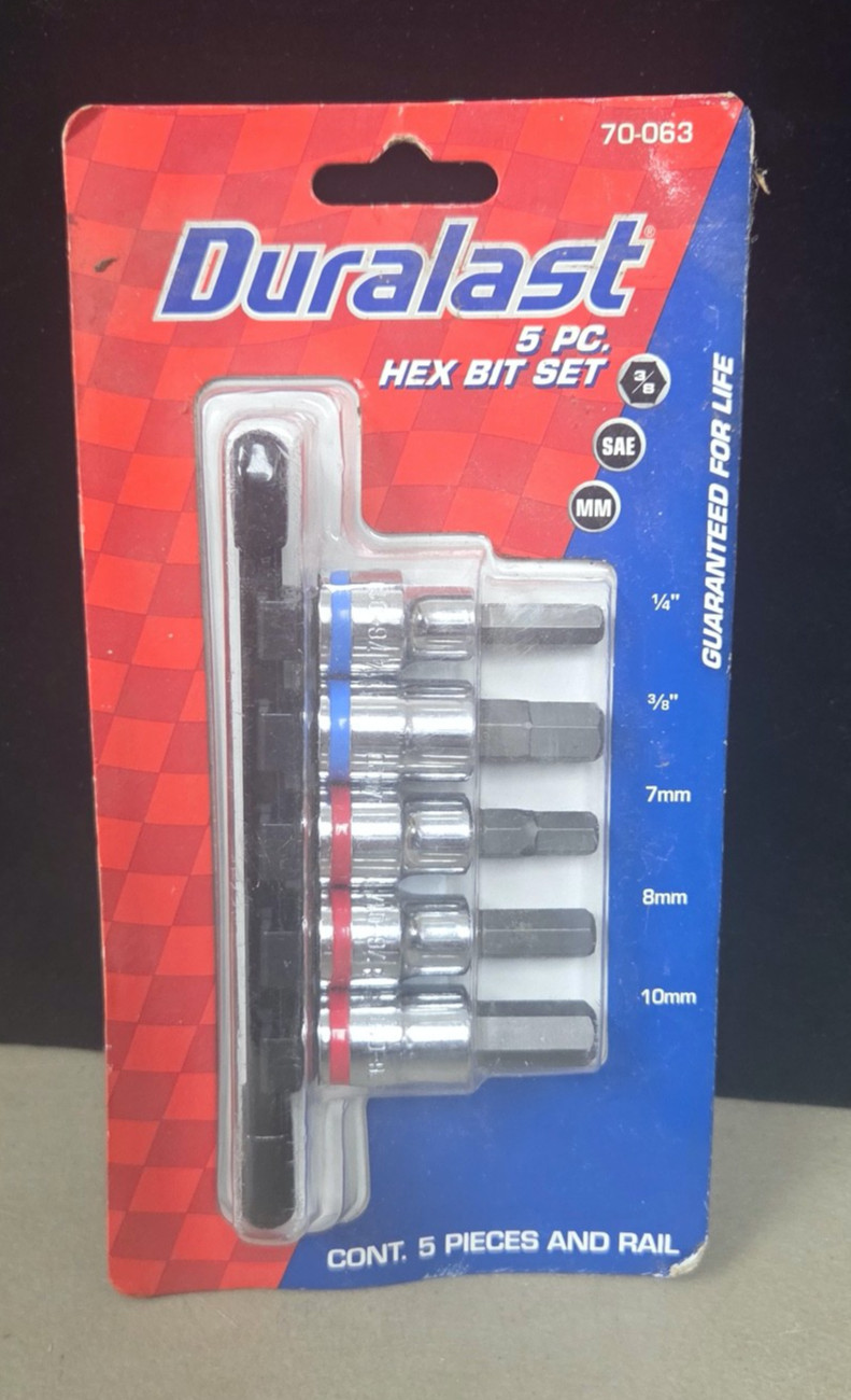 Duralast Hex Bit Set 5pcs