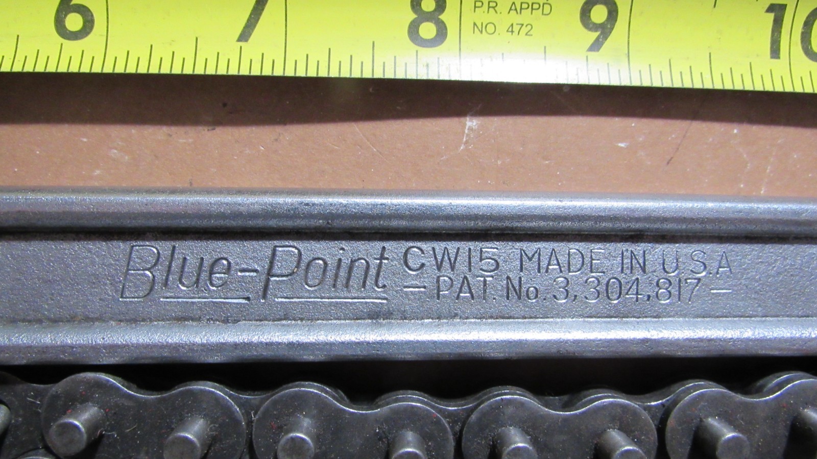 Blue Point by Snap On Chain Wrench CW15 w/18″ Chain