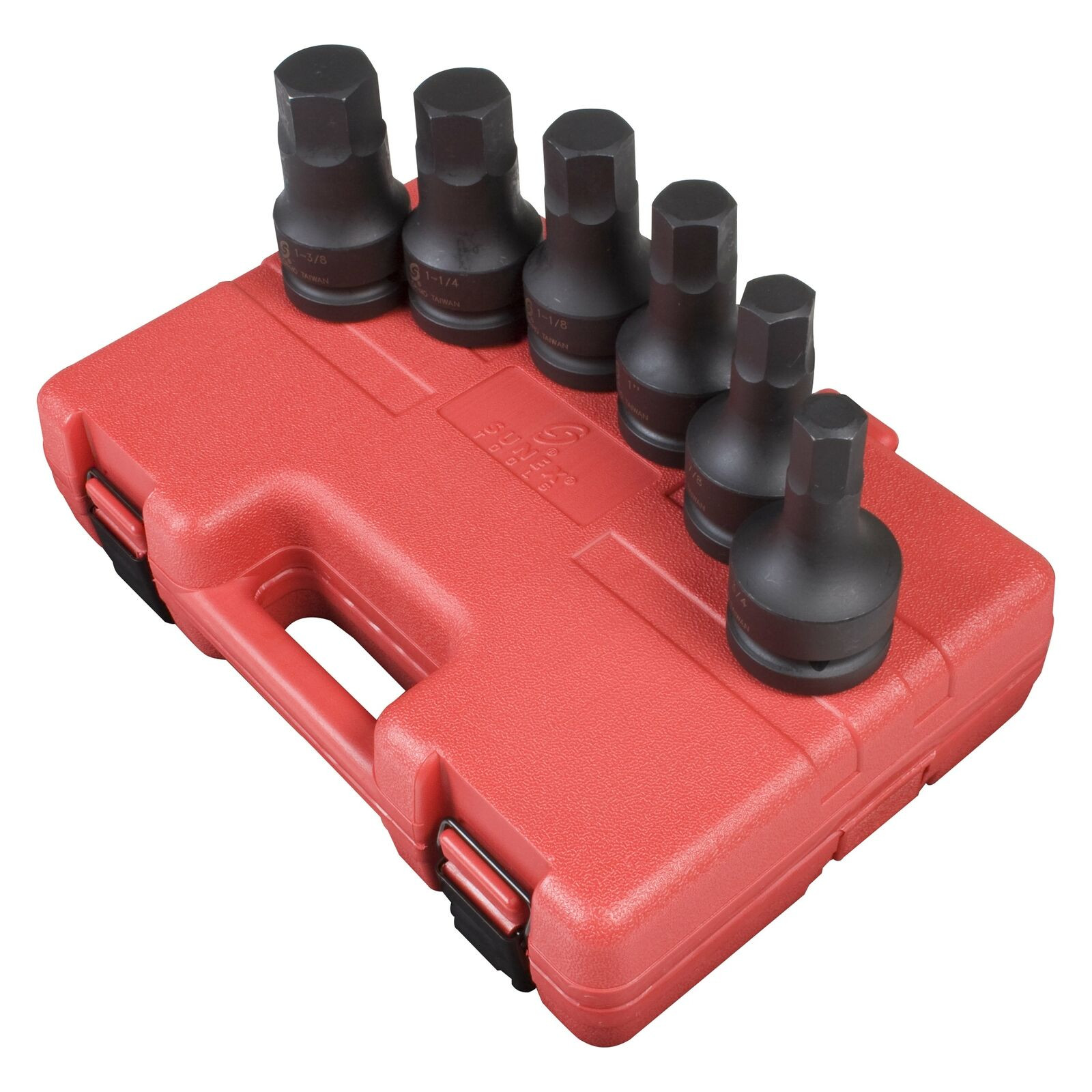 Sunex 5606 6-Piece 1″ Drive Torx Hex Impact Bit Socket Set