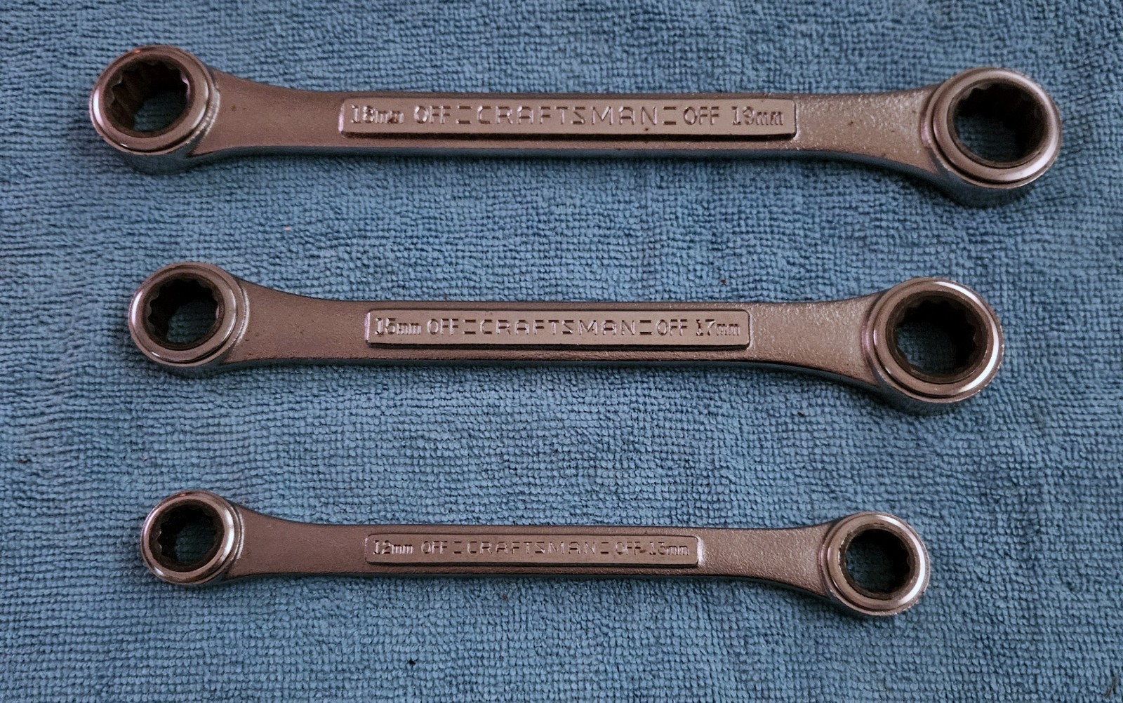 Craftsman USA Metric Double Box End Ratcheting Wrenches VA