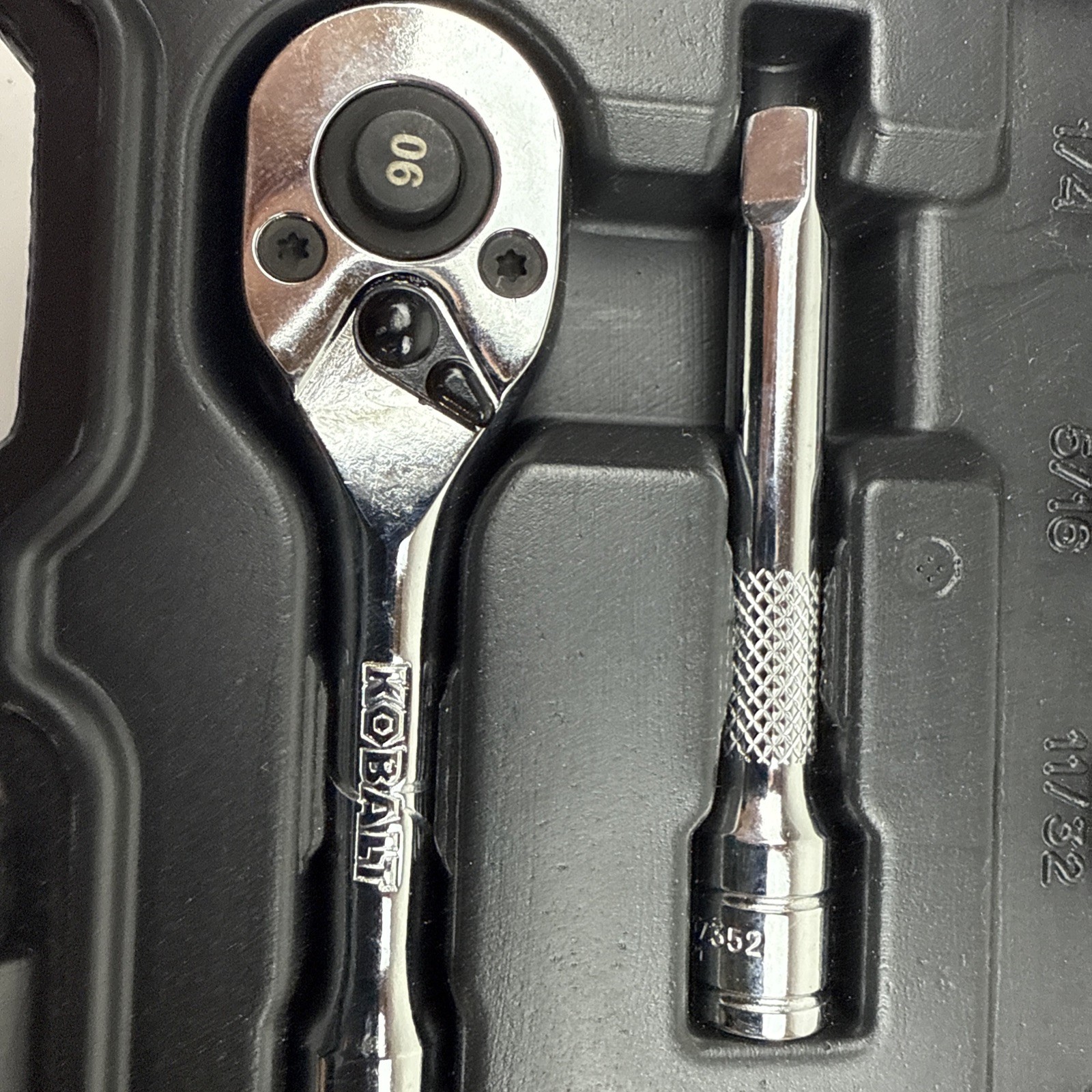 Kobalt 20-Piece Standard (SAE) and Metric Polished Chrome Mechanics Tool Set