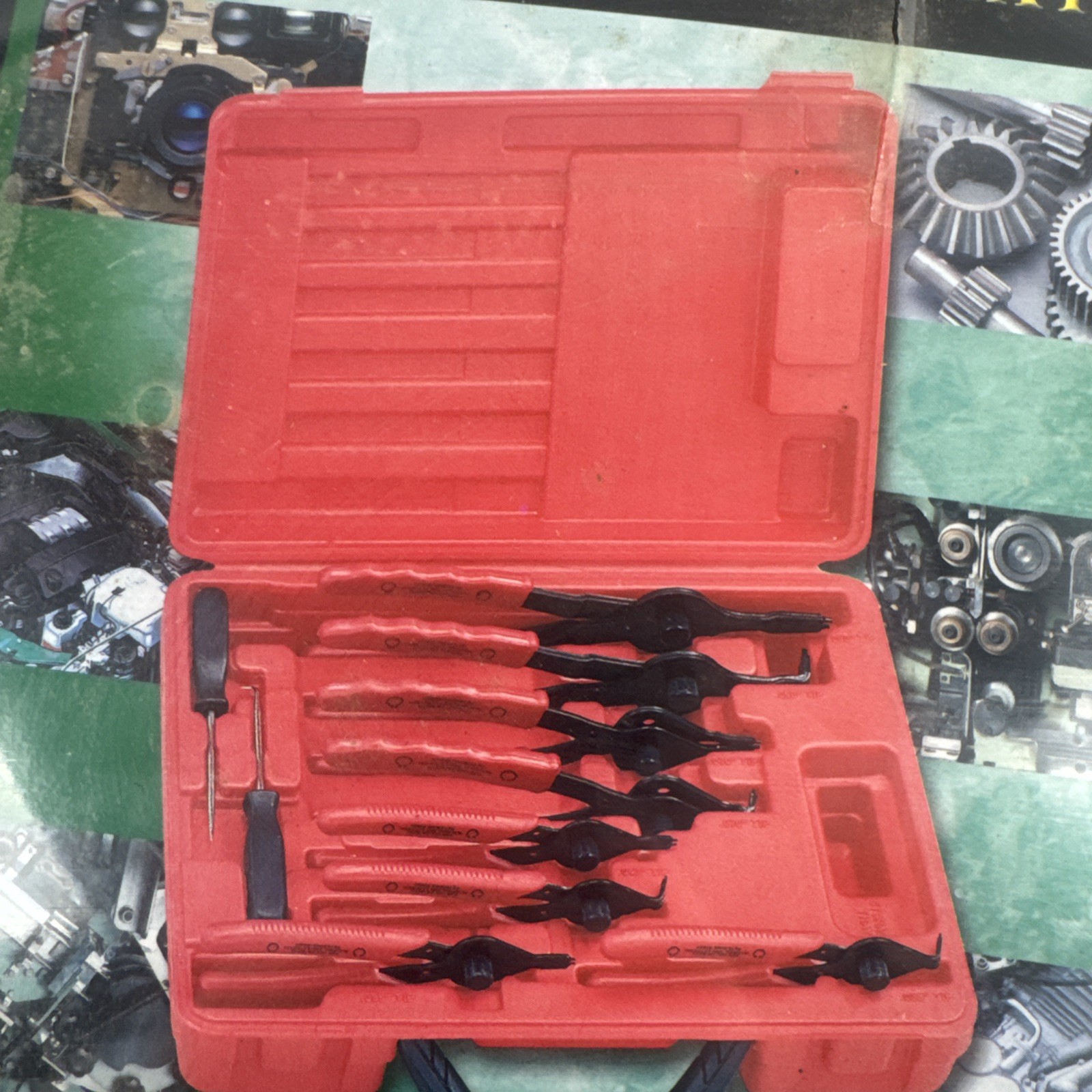 Pittsburg 11 Piece Snap-ring Pliers Set P-2756 Internal & External NEW